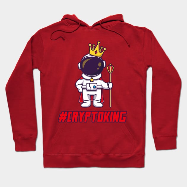 Cryptoking - Crypto King  - Moon Boy Hoodie by info@dopositive.co.uk